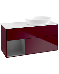 Villeroy und Boch Finion Villeroy und Boch Finion FA41GKHB 120cm, cover plate white matt, shelves anthracite matt lacquer, Peony Matt