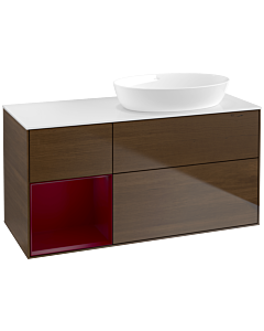 Villeroy und Boch Finion Villeroy und Boch Finion FA41HBGN 120cm, cover plate white matt, shelves Peony matt lacquer, Peony veneer