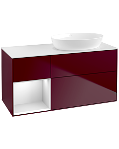Villeroy und Boch Finion Villeroy und Boch Finion FA41MTHB 120cm, cover plate white matt, shelves white matt lacquer, Peony Matt