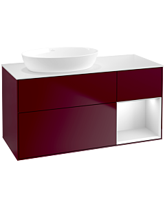 Villeroy und Boch Finion Villeroy und Boch Finion FA51MTHB 120cm, cover plate white matt, shelves white matt lacquer, Peony Matt