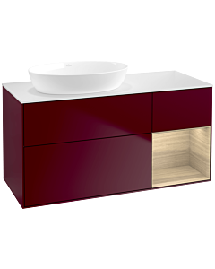 Villeroy und Boch Finion Villeroy und Boch Finion FA51PCHB 120cm, cover plate white matt, shelves Oak Veneer , Peony Matt