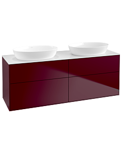 Villeroy und Boch Finion Waschtischunterschrank FA8100HB 160x60,3cm, Abdeckplatte white matt, Peony Matt