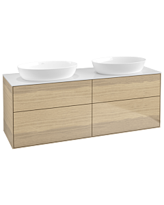 Villeroy und Boch Finion Waschtischunterschrank FA8100PC 160x60,3cm, Abdeckplatte white matt, Oak Veneer