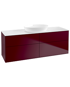 Villeroy und Boch Finion Waschtischunterschrank FA9100HB 160x60,3cm, Abdeckplatte white matt, Peony Matt