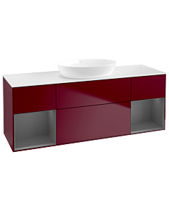 Villeroy und Boch Finion Villeroy und Boch Finion FD01GKHB 120cm, cover plate white matt, shelves anthracite matt lacquer, Peony Matt