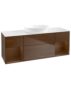 Villeroy und Boch Finion Villeroy und Boch Finion FD01GNGN 120cm, cover plate white matt, shelves Walnut Veneer , Walnut Veneer veneer