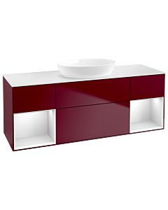 Villeroy und Boch Finion Villeroy und Boch Finion FD01MTHB 120cm, cover plate white matt, shelves white matt lacquer, Peony Matt