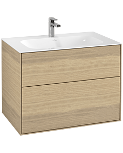 Villeroy und Boch Finion Waschtischunterschrank G01000PC 79,6x59,1x49,8cm, Oak Veneer, mit Wandbeleuchtung