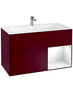 Villeroy und Boch Finion Villeroy und Boch G040GFHB 99,6x59,1cm, Emotion, étagère à droite Laque blanc brillant, Peony Matt