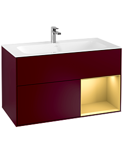 Villeroy und Boch Finion Villeroy und Boch Finion G040HFHB 99.6x59.1cm, Emotion, shelf right matt gold, Peony Matt