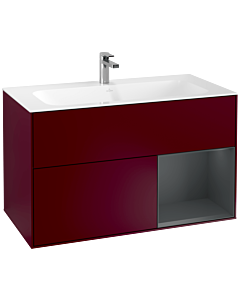 Villeroy und Boch Finion Villeroy und Boch G040HGHB 99,6x59,1cm, Emotion, étagère à droite Midnight Blue Matt Lacquer , Peony Matt