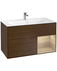 Villeroy und Boch Finion Villeroy und Boch G040PCGN 99,6x59,1cm, émotion, étagère à droite Oak Veneer , placage Oak Veneer