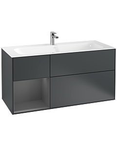 Villeroy und Boch Finion Villeroy und Boch Finion G060GKHG 119.6x59.1cm, Emotion, shelf left anthracite matt, midnight Blue Matt Lacquer