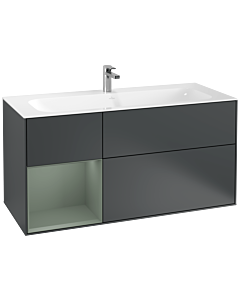 Villeroy und Boch Finion Villeroy und Boch G060GMHG 119,6x59,1cm, Emotion, tablette gauche Olive Matt Lacquer , Midnight Blue Matt Lacquer