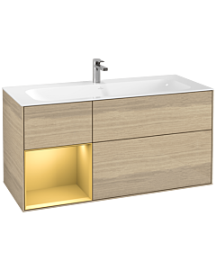 Villeroy und Boch Finion Villeroy und Boch Finion G060HFPC 119.6x59.1cm, Emotion, shelf left gold matt, Oak Veneer
