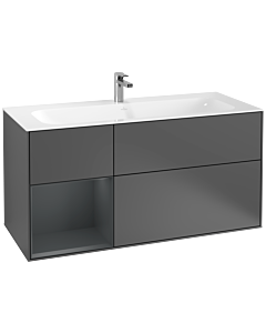 Villeroy und Boch Finion Villeroy und Boch G060HGGK 119,6x59,1cm, Emotion, tablette gauche Midnight Blue Matt Lacquer , Anthracite mat