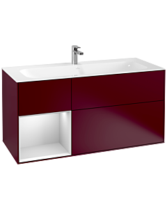 Villeroy und Boch Finion Waschtischunterschrank G060MTHB 119,6x59,1cm, Emotion, Regal links White matt lacquer, Peony Matt