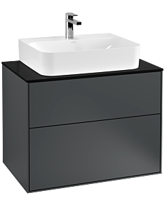 Villeroy und Boch Finion Villeroy und Boch G09200HG 80x60.3x50.1cm, Emotion, plaque de finition noir mat, Midnight Blue Matt Lacquer