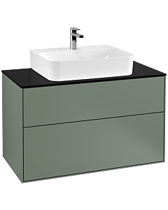 Villeroy und Boch Finion Villeroy und Boch G10200GM 100x60.3x50.1cm, plaque de finition noir mat, Olive Matt Lacquer