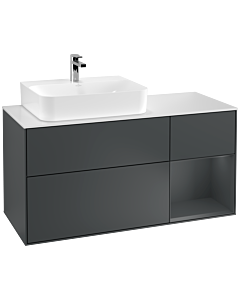 Villeroy und Boch Finion Villeroy und Boch Finion G151HGHG 120cm, cover plate white matt, Emotion, shelf left Midnight Blue Matt Lacquer , Midnight Blue Matt Lacquer