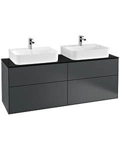 Villeroy und Boch Finion Villeroy und Boch Finion G18200HG 160x60.3cm, Emotion, cover plate black matt, Midnight Blue Matt Lacquer