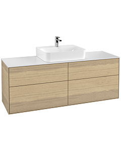 Villeroy und Boch Finion Waschtischunterschrank G19100PC 160x60,3cm, Emotion, Abdeckplatte white matt, Oak Veneer