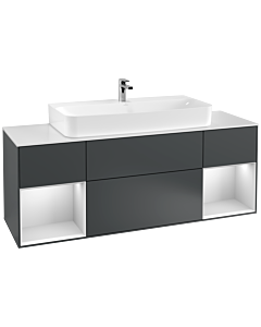 Villeroy und Boch Finion Villeroy und Boch Finion G211MTHG 160cm, cover plate white matt, Emotion, shelves white matt lacquer, midnight Blue Matt Lacquer
