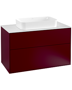 Villeroy und Boch Finion Villeroy und Boch G23100HB 100x60,3cm, Emotion, plaque de finition blanc mat, Peony Matt