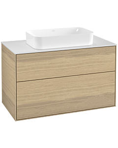Villeroy und Boch Finion Villeroy und Boch G23100PC 100x60,3cm, Emotion, plaque de finition blanc mat, Oak Veneer
