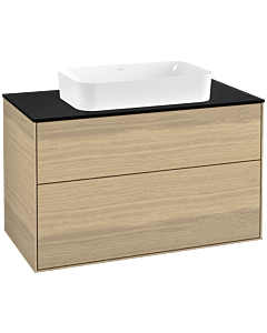 Villeroy und Boch Finion Villeroy und Boch Finion G23200PC 100x60.3cm, Emotion, cover plate black matt, Oak Veneer