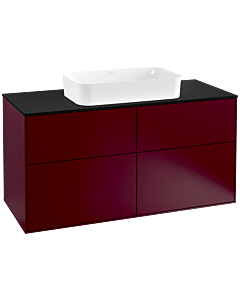 Villeroy und Boch Finion Villeroy und Boch Finion G26200HB 120x60.3cm, Emotion, cover plate black matt, Peony Matt