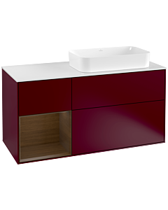 Villeroy und Boch Finion Villeroy und Boch Finion G271GNHB 120cm, cover plate white matt, Emotion, shelf left Peony Matt veneer, Peony Matt