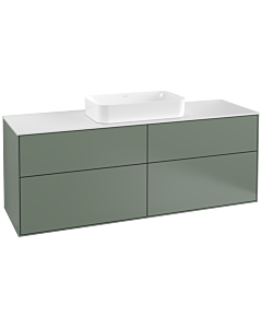 Villeroy und Boch Finion Villeroy und Boch G32100GM 160x60.3cm, Emotion, plaque de finition blanc mat, Olive Matt Lacquer