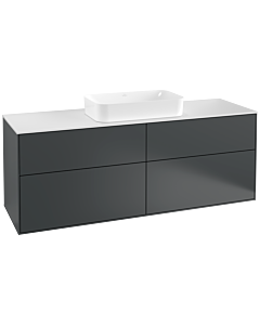 Villeroy und Boch Finion Villeroy und Boch G32100HG 160x60.3cm, Emotion, plaque de finition blanc mat, Midnight Blue Matt Lacquer