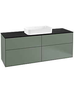 Villeroy und Boch Finion Villeroy und Boch Finion G32200GM 160x60.3cm, Emotion, cover plate black matt, Olive Matt Lacquer