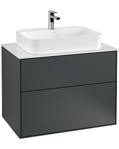 Villeroy und Boch Finion Villeroy und Boch G34100HG 80x60,3cm, Emotion, plaque de finition blanc mat, Midnight Blue Matt Lacquer