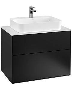 Villeroy und Boch Finion Villeroy und Boch Finion G34100PD 80x60.3cm, Emotion, cover plate white matt, black matt lacquer