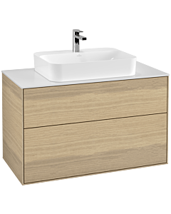 Villeroy und Boch Finion Villeroy und Boch Finion G35100PC 100x60.3cm, Emotion, cover plate white matt, Oak Veneer