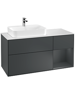Villeroy und Boch Finion Villeroy und Boch Finion G401HGHG 120cm, cover plate white matt, Emotion, shelf on the right Midnight Blue Matt Lacquer , Midnight Blue Matt Lacquer