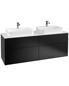 Villeroy und Boch Finion Villeroy und Boch Finion G43100PD 160x60.3cm, Emotion, cover plate white matt, black matt lacquer