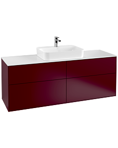 Villeroy und Boch Finion Waschtischunterschrank G44100HB 160x60,3cm, Emotion, Abdeckplatte white matt, Peony Matt