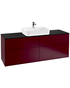 Villeroy und Boch Finion Villeroy und Boch G44200HB 160x60.3cm, Emotion, plaque de finition noir mat, Peony Matt