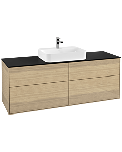Villeroy und Boch Finion Villeroy und Boch Finion G44200PC 160x60.3cm, Emotion, cover plate black matt, Oak Veneer
