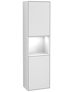 Villeroy und Boch armoire Finion G460GFMT 41.8x151.6cm, gauche, Emotion, étagère laqué blanc brillant, laqué blanc mat