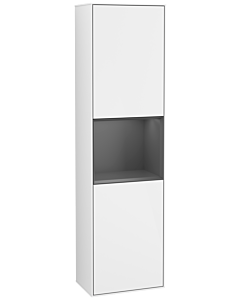 Villeroy und Boch Finion Hochschrank G460GKGF 41,8x151,6cm, links, Emotion, Regal Anthracite Matt Lacquer, Glossy white lacquer