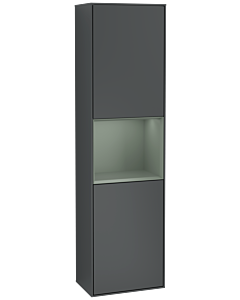 Villeroy und Boch Finion cabinet G460GMHG 41.8x151.6cm, left, Emotion, shelf Olive Matt Lacquer , Midnight Blue Matt Lacquer