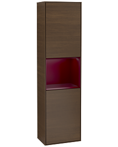 Villeroy und Boch Finion cabinet G460HBGN 41.8x151.6cm, left, Emotion, shelf Peony Matt Lacquer, Walnut veneer