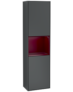 Villeroy und Boch Finion cabinet G460HBHG 41.8x151.6cm, left, Emotion, shelf Peony Matt Lacquer, Midnight Blue Matt Lacquer