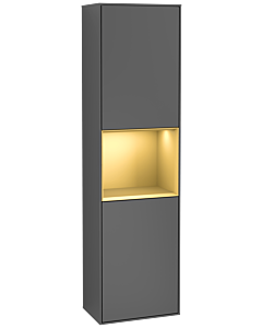 Villeroy und Boch Finion Hochschrank G460HFGK 41,8x151,6cm, links, Emotion, Regal Gold Matt Lacquer, Anthracite matt