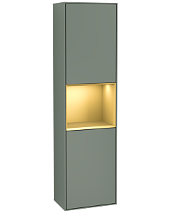 Villeroy und Boch Finion cabinet G460HFGM 41.8x151.6cm, left, Emotion, shelf gold matt Olive Matt Lacquer , Olive Matt Lacquer